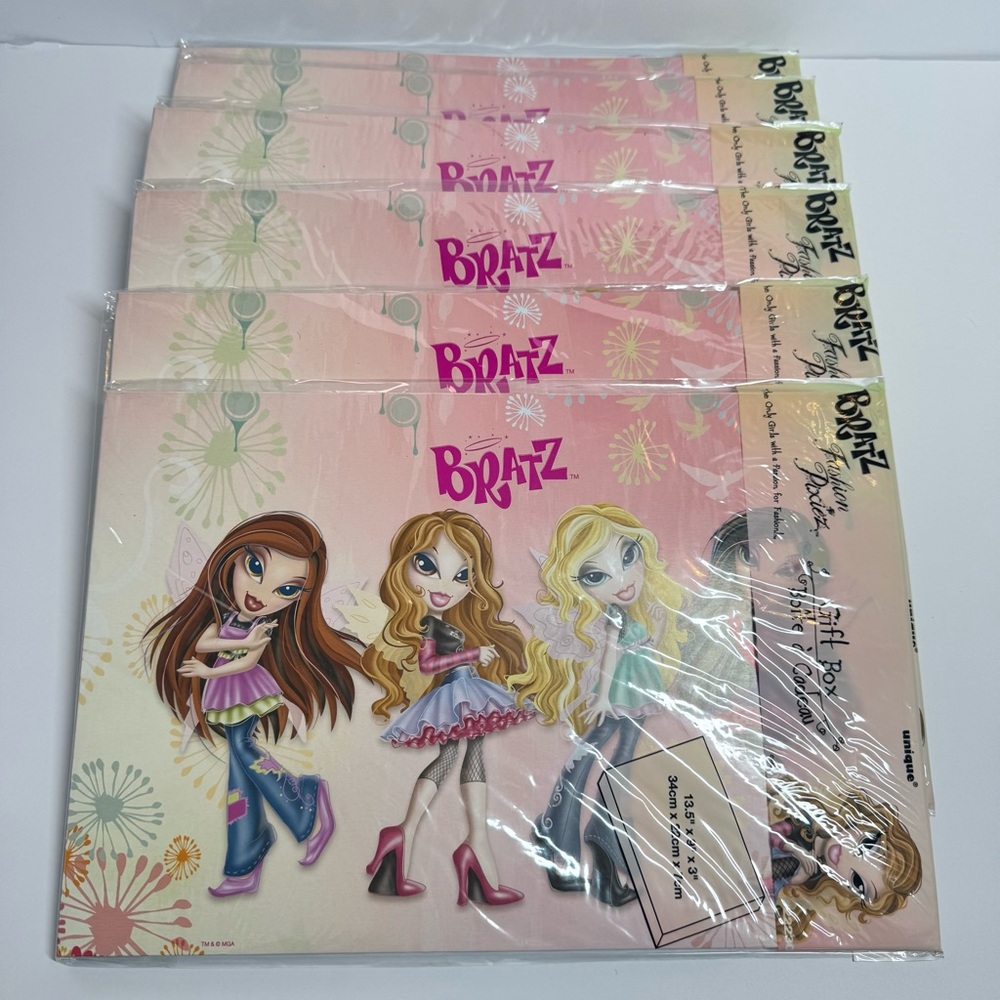Bratz Fashion Pixiez Gift Box Lot of 6 NEW NIP MGA Entertainment 13.5x9x3